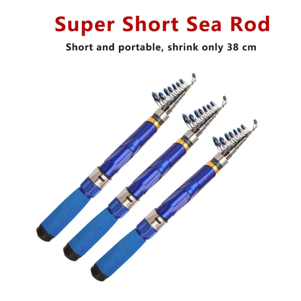 Compact Telescopic Fishing Rod 1 02 4M Fiberglass Sea Pole Designed for Easy Transport Great for Fishing Trips