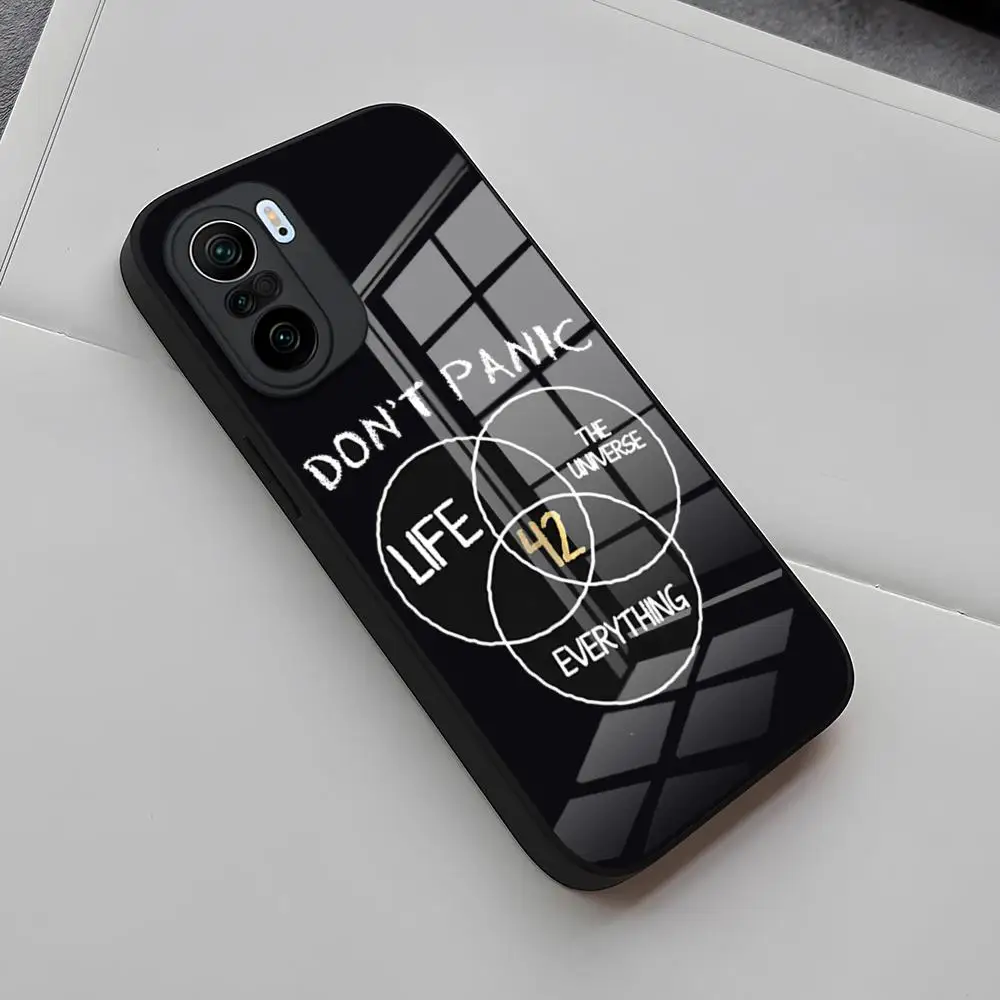 Hitchhikers Guide To The Galaxy 42 Phone Case For Redmi 13 12 13c 12c Note 13 Pro Plus 11 12 Pro 10 12s 11s Glass Back Cover