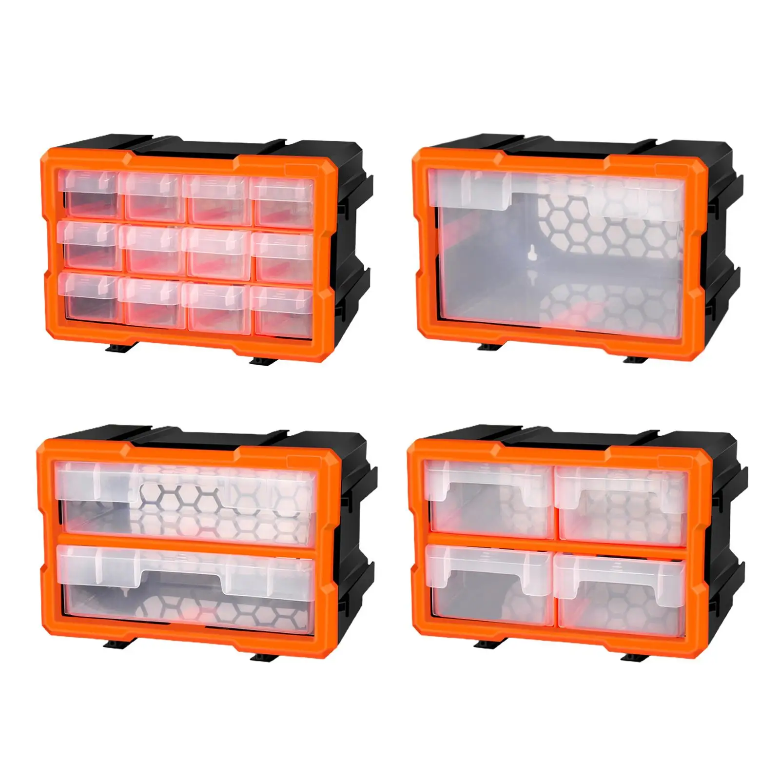 Storage Small Tool Organizer Case with Compartments Plastic for , Nails, Screws, Nuts and Bolts