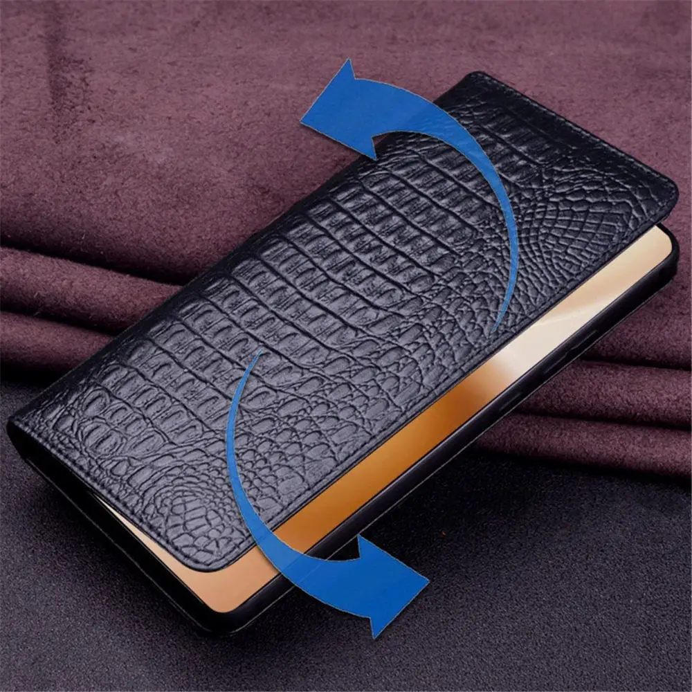 Premium Natural Cowhide Crocodile Full Case for Vivo X200 Ultra X200S X200 Business Cover