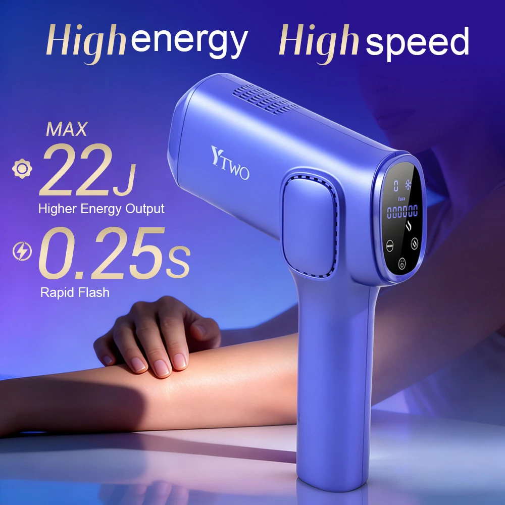 IPL Hair Removal Device 9 Levels LED Display Fast Flash Permanent Ice Cooling Painless Hair Remover for Face Body Bikini