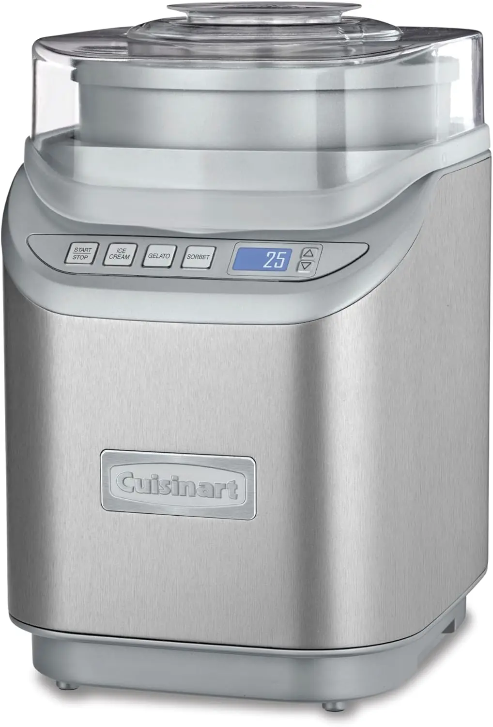 

Ice Cream Maker Machine, 2-Quart Stainless Steel Frozen Yogurt, Gelato, Sorbet, Ready in 20 Minutes, LCD Screen and Timer