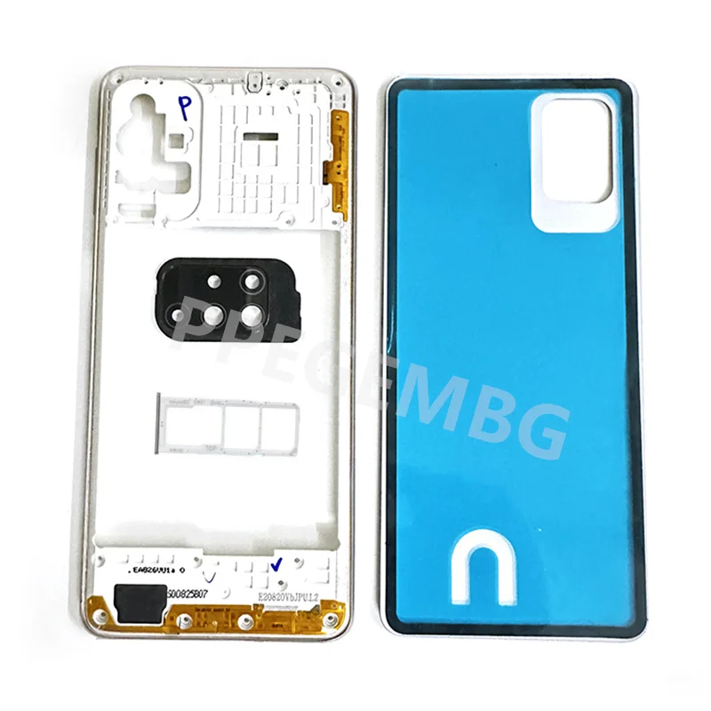 For Samsung Galaxy M51 M515 Housing Phone Middle Chassis battery cover shell Lid Case Rear Back Panel Camera Lens Sim Slot Tray