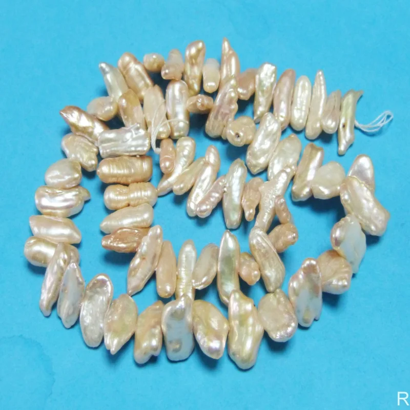 

1 поделиться, изысканные, самая дешевая цена, высокое качество, розовые комбинезоны из пресноводного жемчуга AAA Biwa 15 дюймов