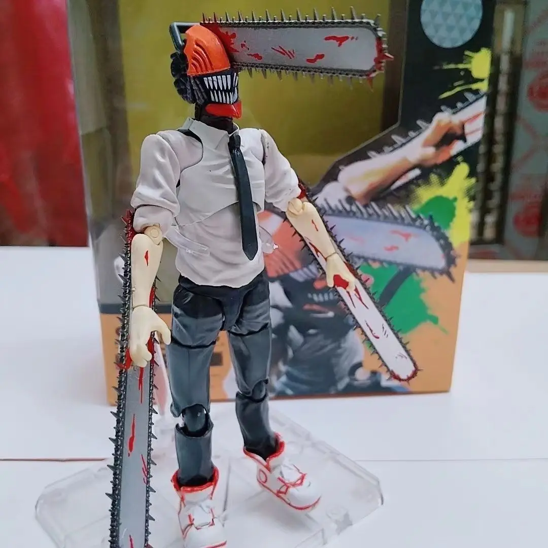 

Chainsaw Man Anime Action Figures Set - Denji & Katana Man BJD Articulated PVC Collectible Toys for Fans of Anime And Gaming