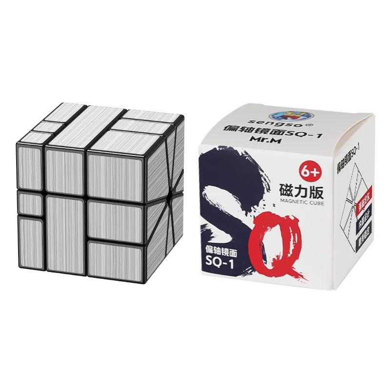 Shengshou eixo espelho SQ-1 cubo magnético cubo de velocidade mágica stickerless profissional brinquedos fidget sengso sq-1 cubo mágico quebra-cabeça