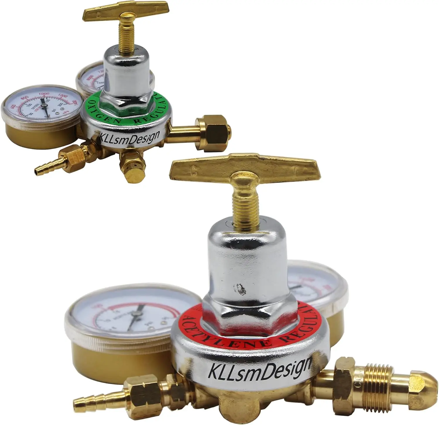 iece Dual Welding Gas Gauges Oxygen (Cga-540) And Acetylene (Cga-510) Regulators Combo（Two-Piece Suit ）