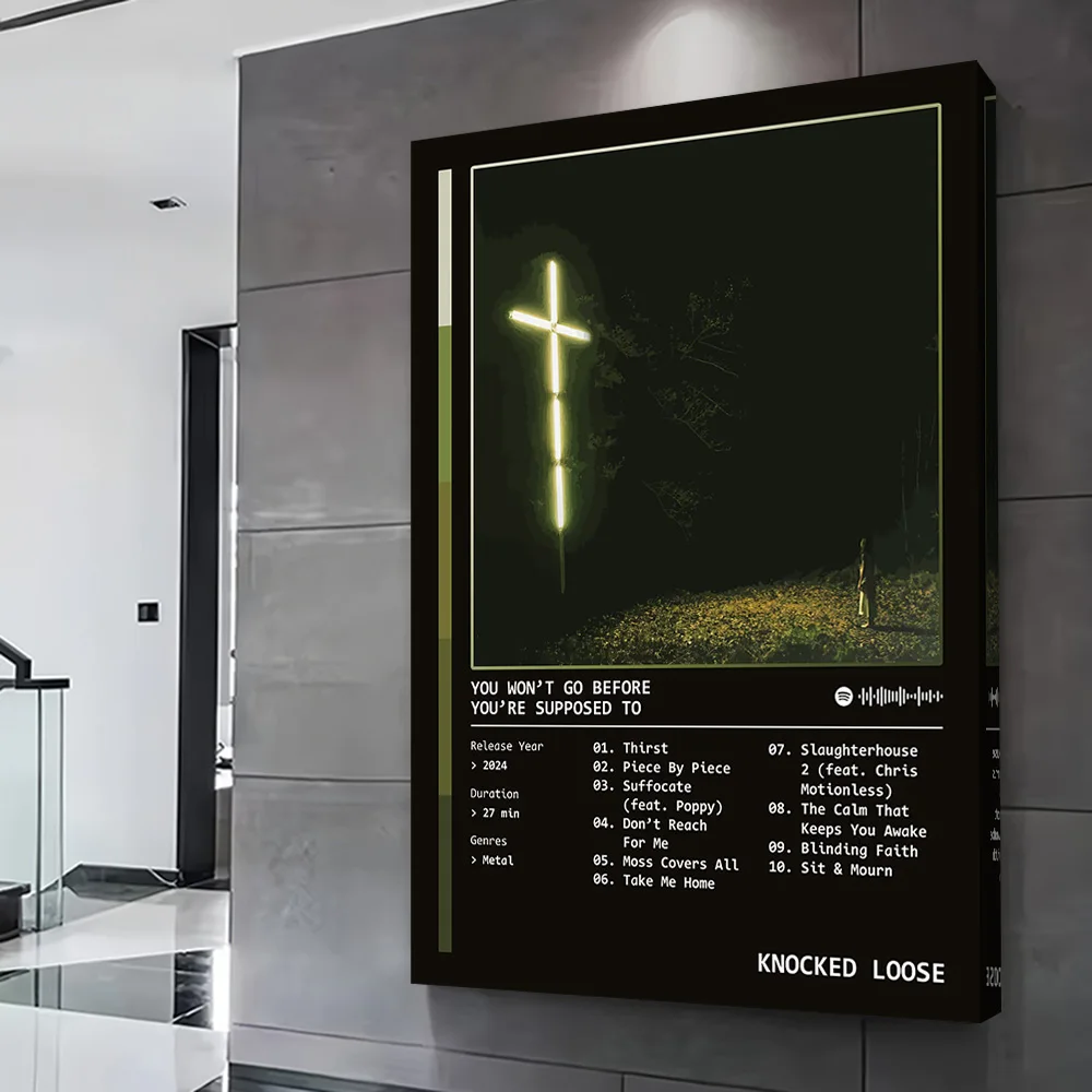 (2024) Album By Knocked Loose Poster Customizable Printed Canvas Painting for Pictures Wall Art Gamer Decoration Bathroom Decor