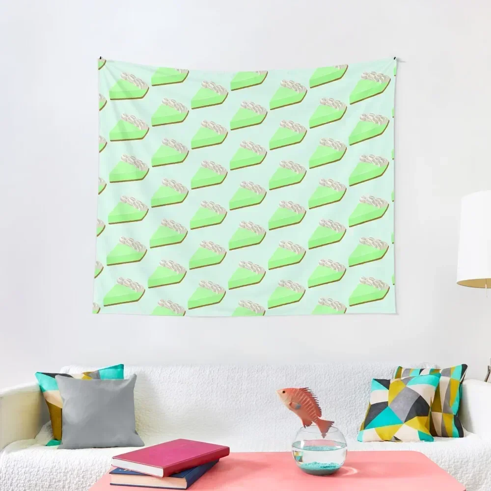 Tapiz de tarta de lima con llave, decoración estética, imágenes, pared de habitación, decoración del dormitorio, tapiz