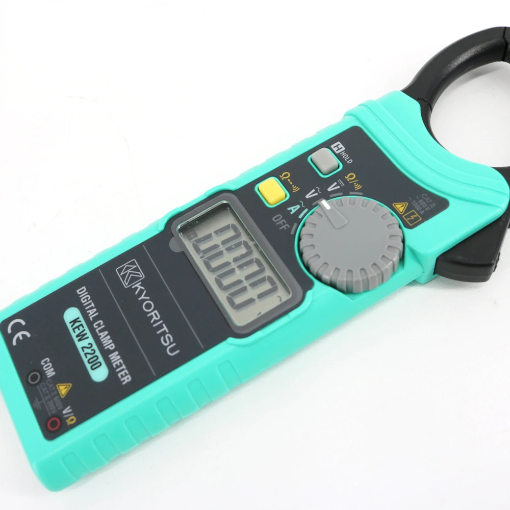 Kyoritsu 2200 Digital Clamp Multimeter 1000A AC 600V 33mm Jaw Size Data Hold Buzzer Resistance 40M Japan Digital Only Display