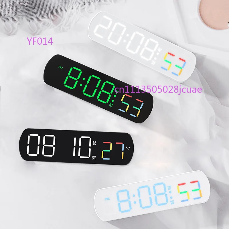 Simple Multifunction LED Alarm Clock Temperature Seconds Display Positive Countdown Bedside Electronic Clock