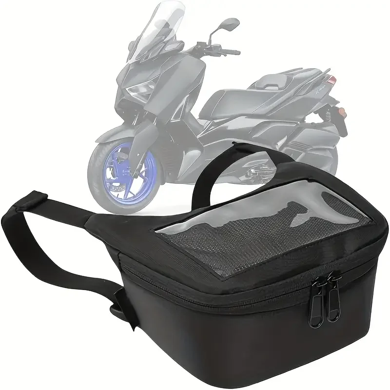 Motorcycle Front Dashboard Bag Visual Touch Screen Navigation Phone Electric Vehicle Hanging Storage Bag Motorcycle Accessory