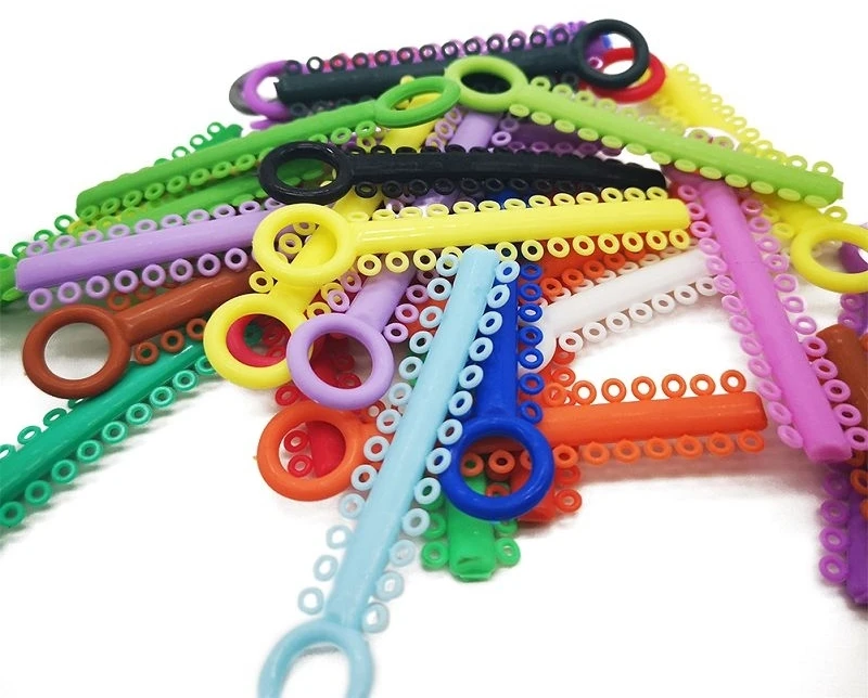 1040PCS/40Sticks Dental Kieferorthopädische Ligatur Krawatten Bunte Bänder Elastomer Beleuchtung Ring für Zähne Hosenträger Zahnmedizin Behandlung – Detail 13