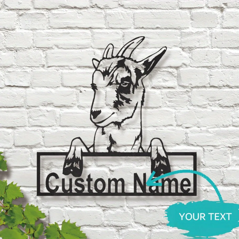

Custom Modern Metal Ram - Themed Wall Sign with Personalization Exquisite Art for Your Home Adding Distinctive Flair