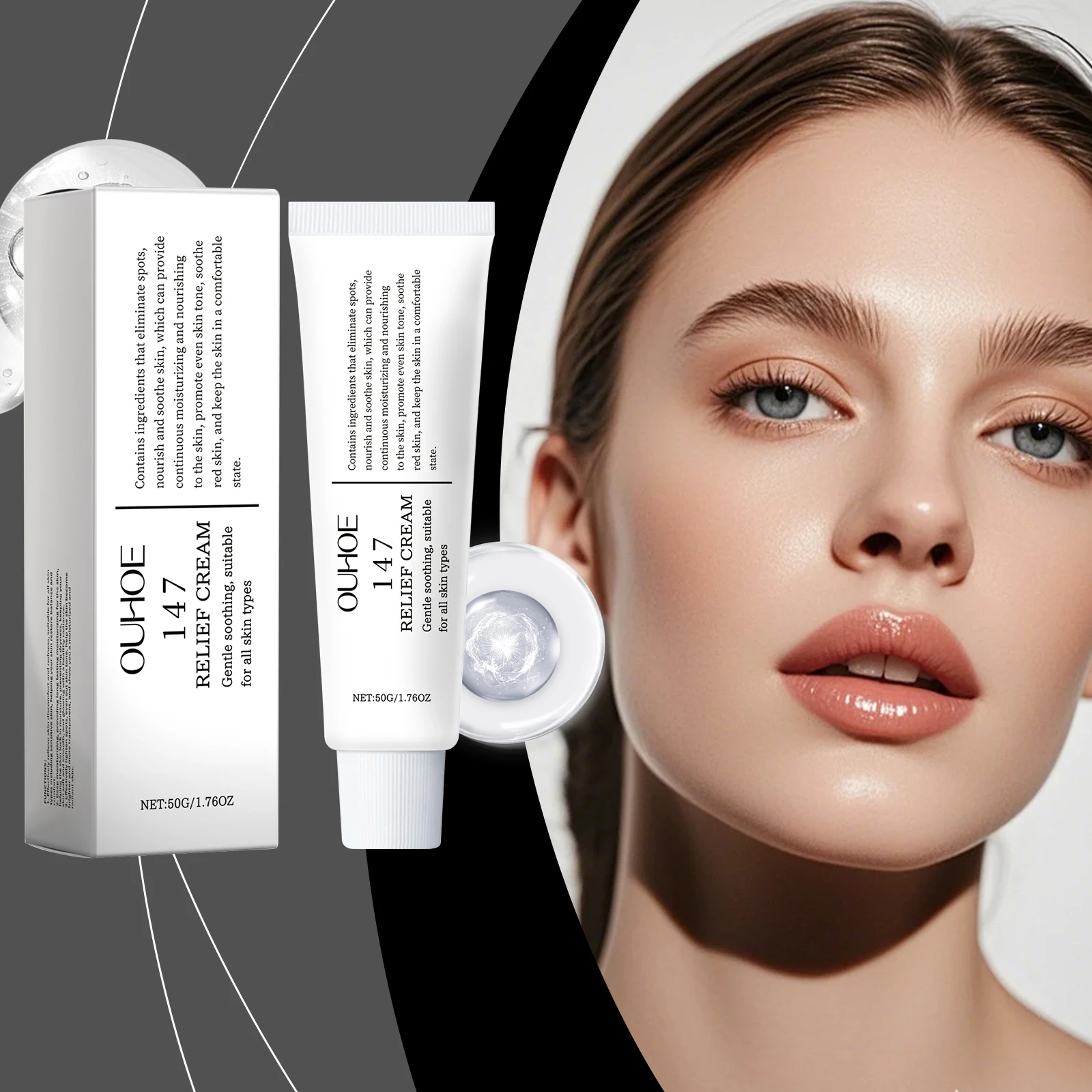 Crema Sollievo - Crema Viso Correttrice e Lenitiva delle Macchie, Trattamento delle Macchie Scure con Formula Nutriente per Anche Il Tono Della Pelle