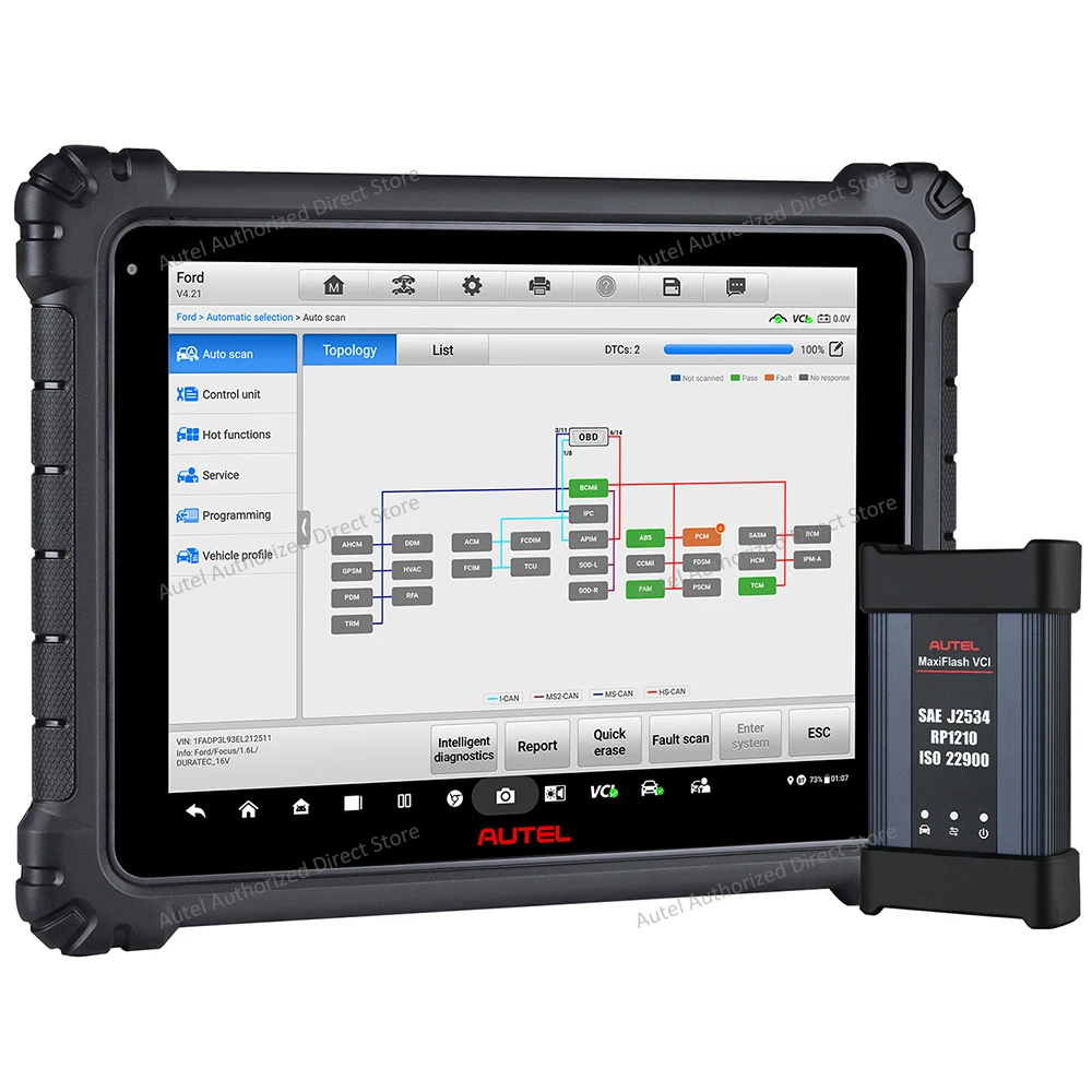 Autel MaxiCOM Ultra Lite S Top Auto-Diagnosescanner ECU-Programmier- und Codierungswerkzeug, 45+ Dienste, Topologie 2.0, 2 Jahre Update – Detail 25