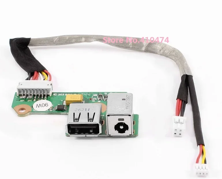 New DC Power Jack With Cable USB Port Board 90W For HP Pavilion DV6000 Laptop Laptop