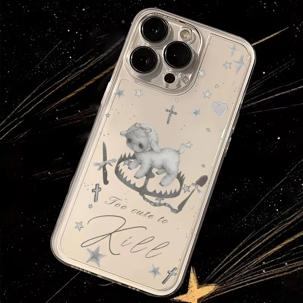 الكورية INS نمط الإبداعية لطيف رمادي لامب جراب هاتف ل ممن لهم A6 A5x A5 A3x A3 A60 A79 A98 A78 A58 A38 A18 A57 برو 4G 5G لينة بولي يوريثان #6