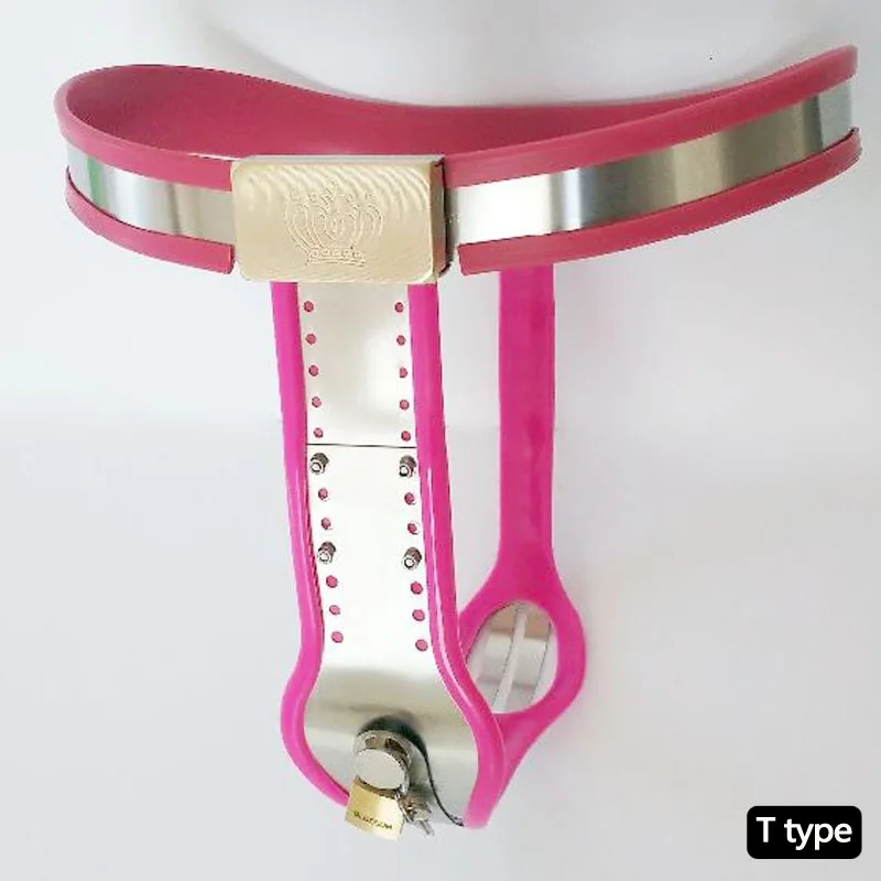 Sexy adult female Arc Waist Chastity Belt Lock Pants Cbt BDSM Bondage Metal Chastity Device Sex Toys For Woman Strapon erotic