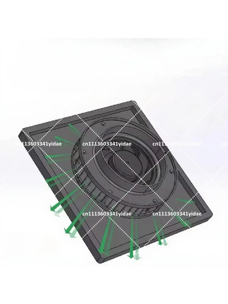 Solar Powered 110/160 Universal Ventilation Fan Roof Exhaust Fan for Pipeline Installation