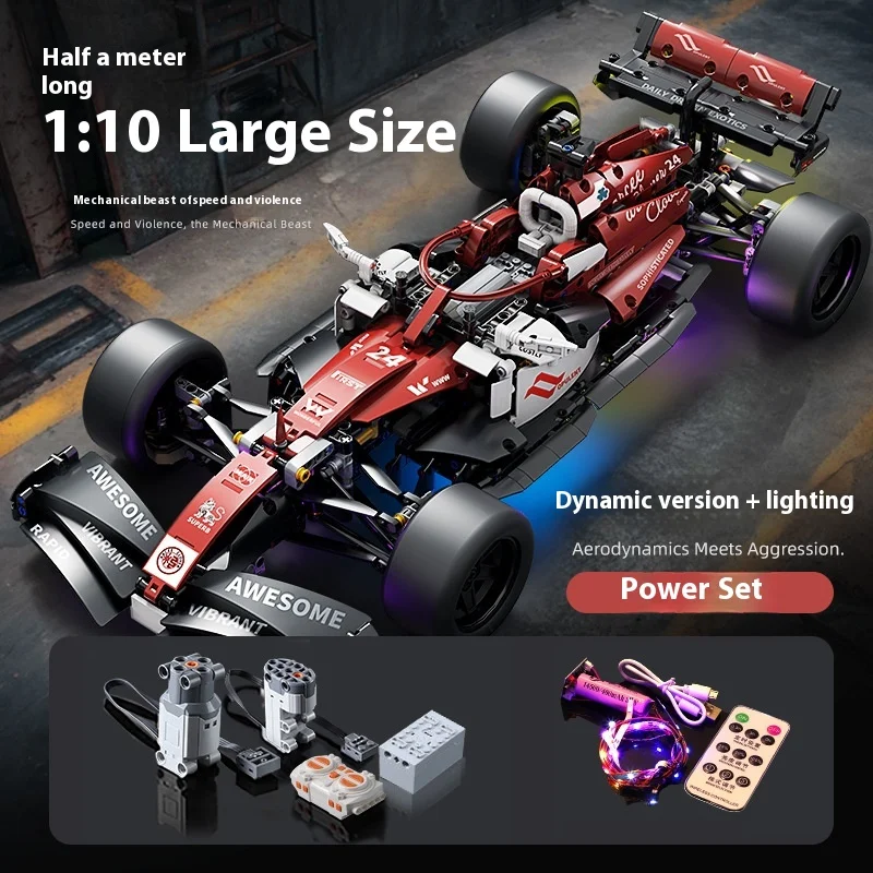 LEGO Ferrari F1 voiture de course télécommande bloc de construction ensemble Super modèle de voiture jouet pour enfants garçons petites particules Kit d'assemblage