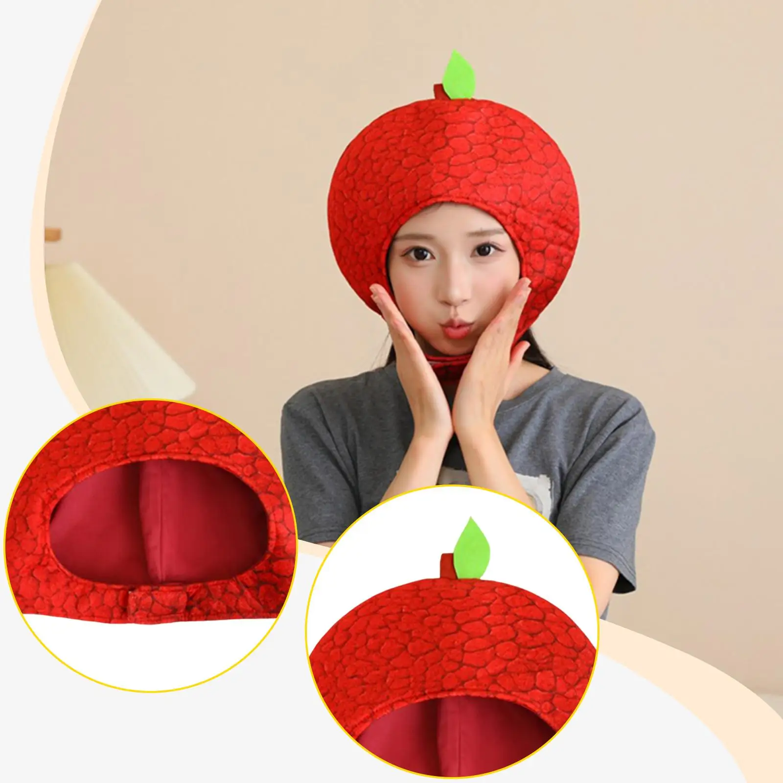 과일 모자 가장 무도회 귀여운 따뜻한 커버 멋진 드레스 성인 어린이 모자