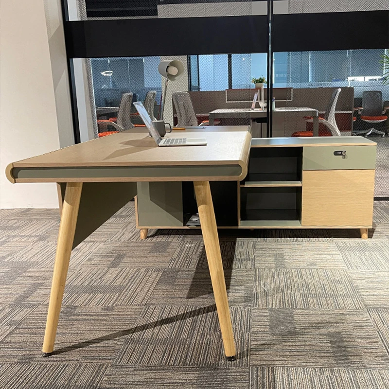 -border exclusive supply of Nordic-style simple modern office desk and chair set, desk, single supervisor desk, genera