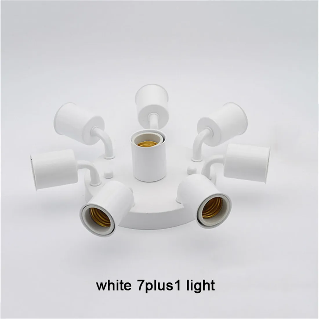 Minimalist Ceramic Holder E27 Ceiling Lights Gold Chrome White Black Simple 3/4/5/6/7/8 Heads Ceiling Lighting Fixture