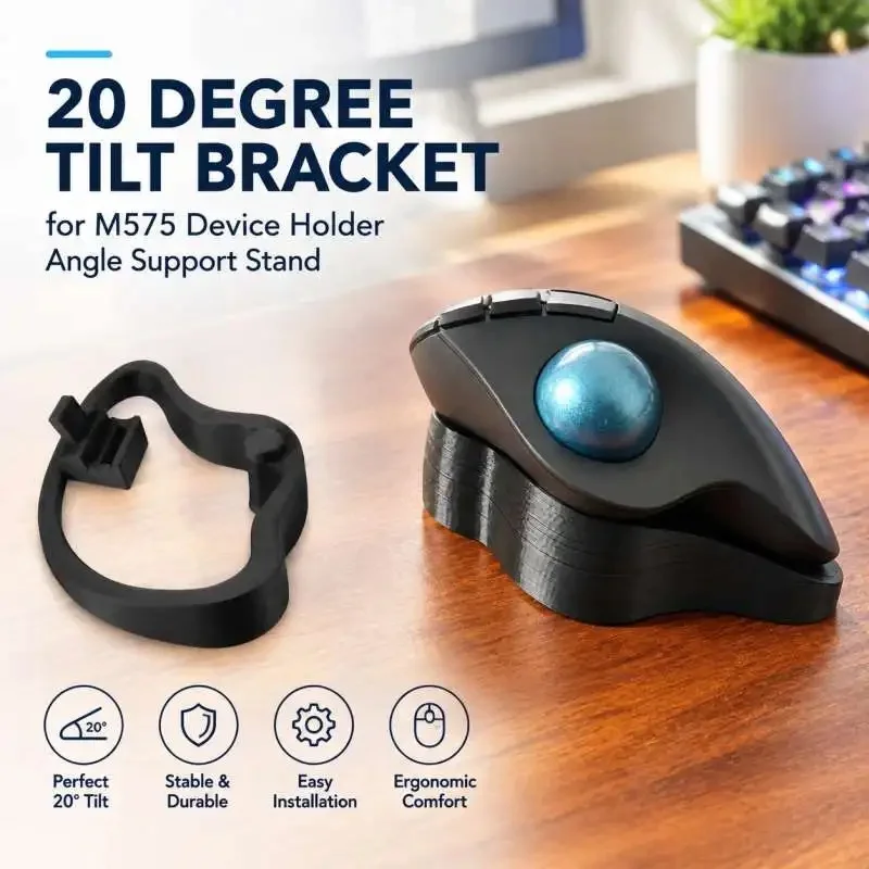20 Degree Incline Bracket for M575 Device Holder Angle Support Stand