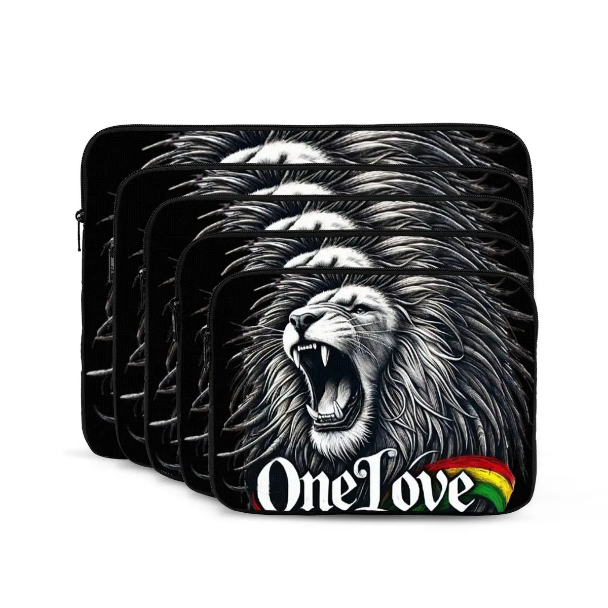 Rastafarian Amaiquina Reggae Rasta Lion Street Skullies  Notebook Laptop Bag Case Pouch Notebook Tablet Shockproof Case Bag