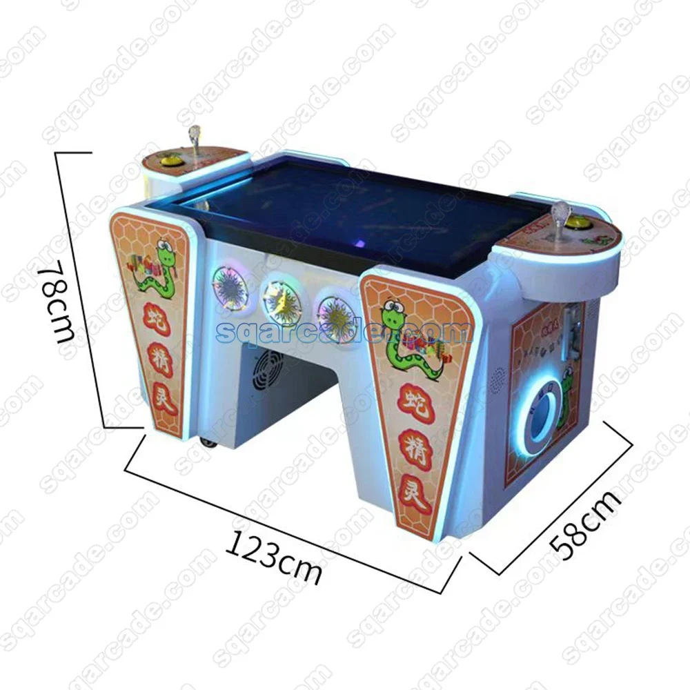 Coin Operated Amusement Kids Crazy Greedy Snake Arcade Game Machine for Adults and kids