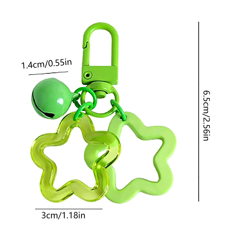 Акриловый брелок с подвеской в виде колокольчика для девочек