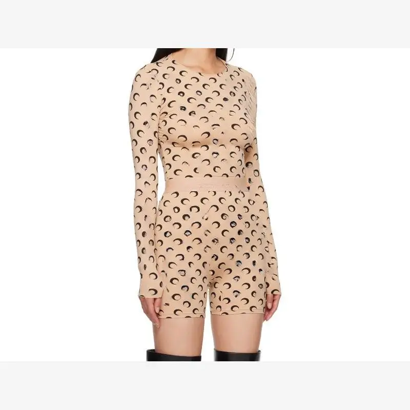 

Высококачественная спортивная футболка из ледяного шелка Long Sve с лунным принтом, эластичная, универсальная, дышащая, удобная, неисправляемая