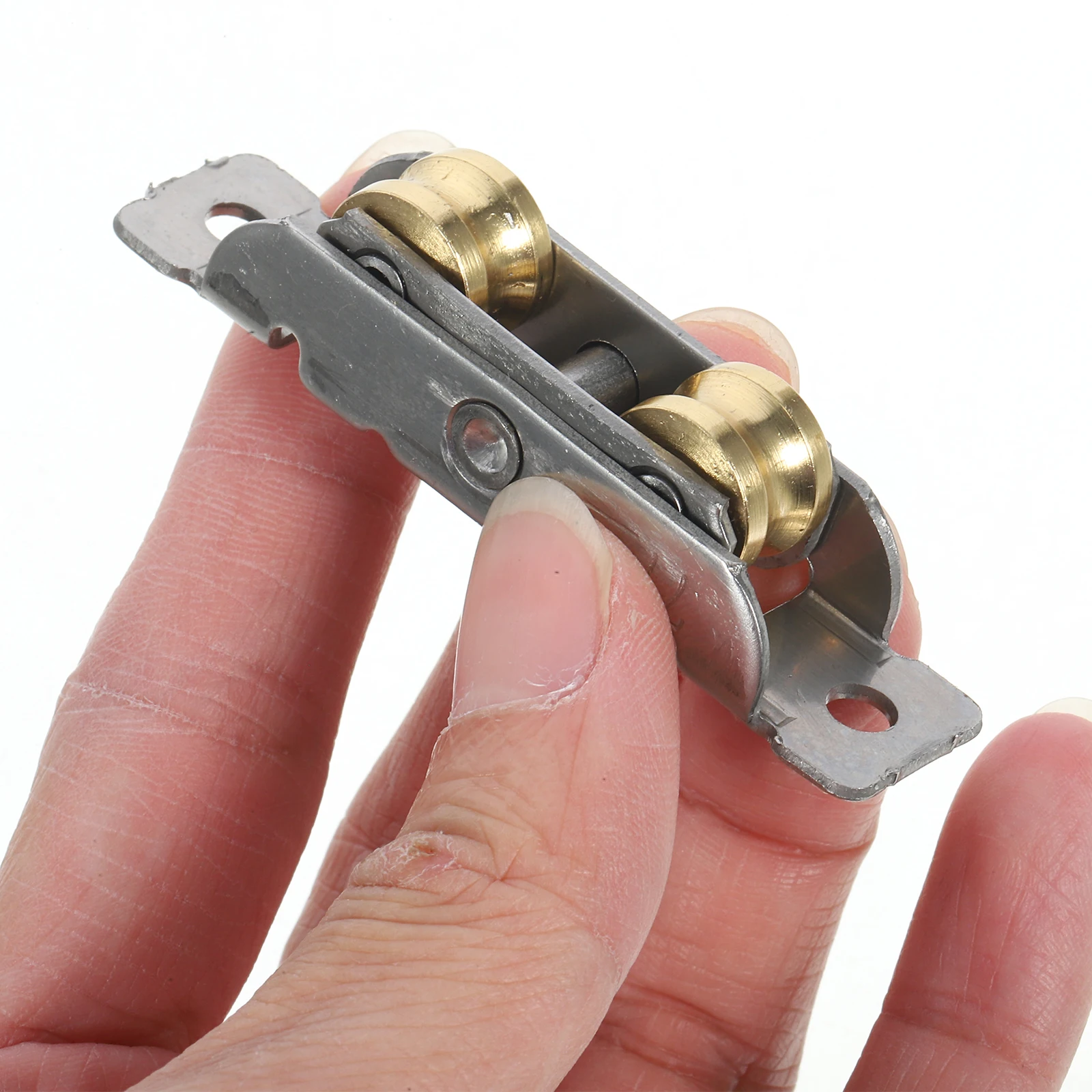 

2pcs Sliding Door Rollers Stainless Steel Replacement Kit Hardware Accessories Glass Door Pulley Wardrobe Track
