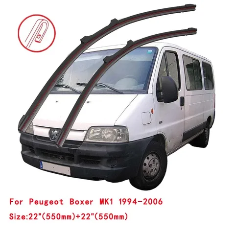 Для Peugeot Boxer MK1 MK2 MK3 1994-2024: щетки стеклоочистителя лобового стекла, аксессуары для омывателя, запасные части