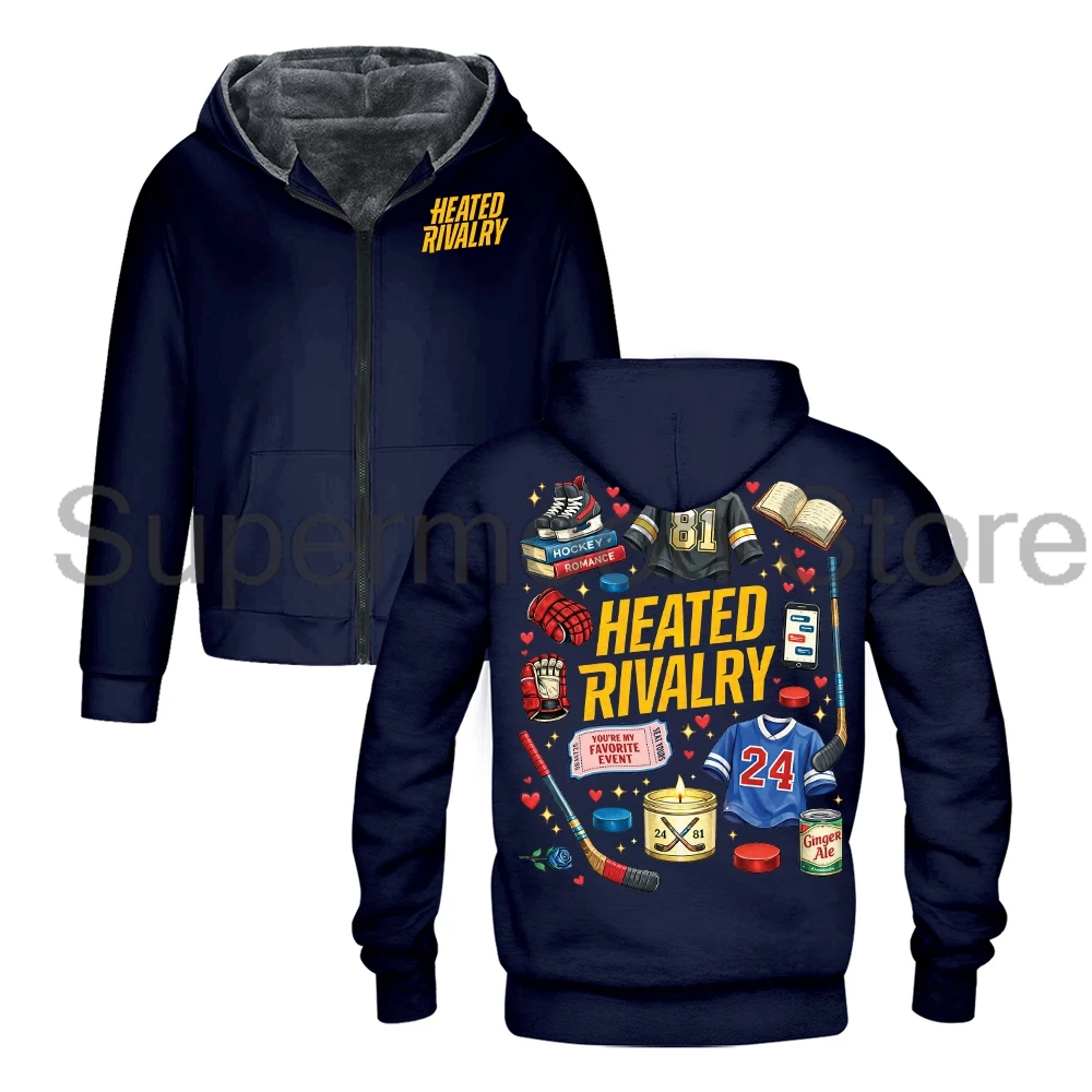 Hollander Rozanov Merch Heated Rivalry Outerwear Coat Unisex Long Sleeve Zip Up Hoodie Women Men Hooded Jacket Parkas