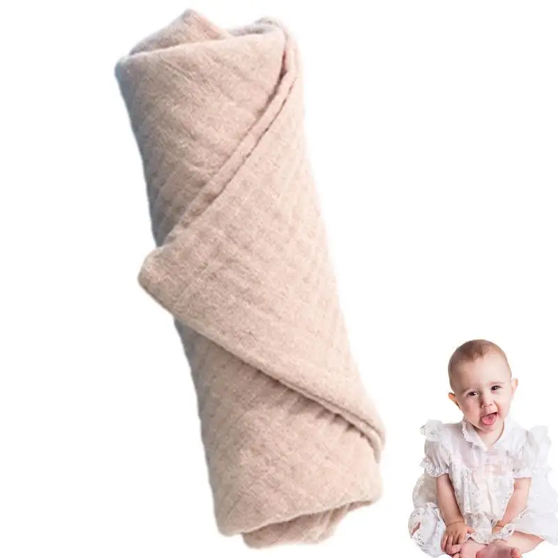 Baby Face Cloth Towel Absorbent Bath Washcloth For Kindergarten Reusable Lanyard Cloth For Feeding Mouth Face Saliva Protection