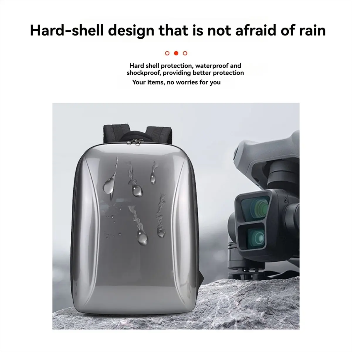 【♮•▲Today-Only!】For Air 3/Air 3S/RC 2/N3 Storage Case Hard Backpack Shoulders Bag Portable Carrying Handbag for Accessories A