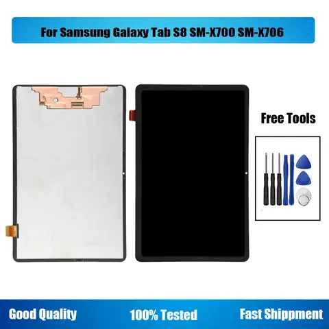 11'' Tested For Samsung GalaxyTab S8 SM-X700 SM-X706 X706B X706N X706U LCD display touch screen Replacement Tools