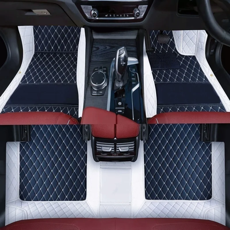 Custom For Tesla Model Y L 6-Seat EVSUV 2025-2026 Waterproof All Weather Car Floor Mats Luxury PU Anti-Slip Accessories LHD/RHD