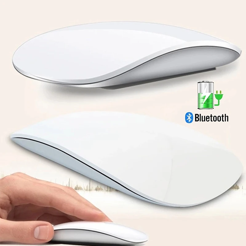 Rato sem fio bluetooth recarregável silencioso multi arco toque ratos ultra-fino mouse mágico para portátil ipad mac pc macbook 2025