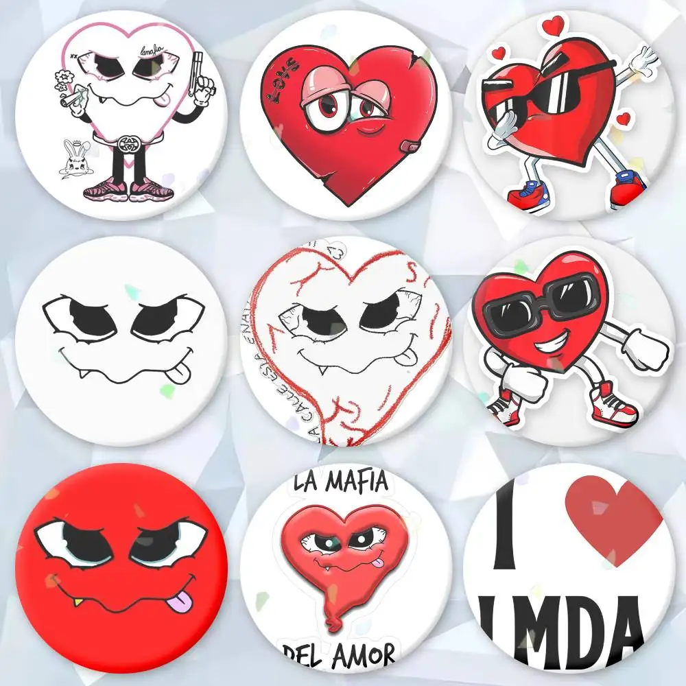

Love Mafia La Mafia Del Amor Button Pins Backpack Clothing Decor Brooch Badge Jewelry Gifts for Kids