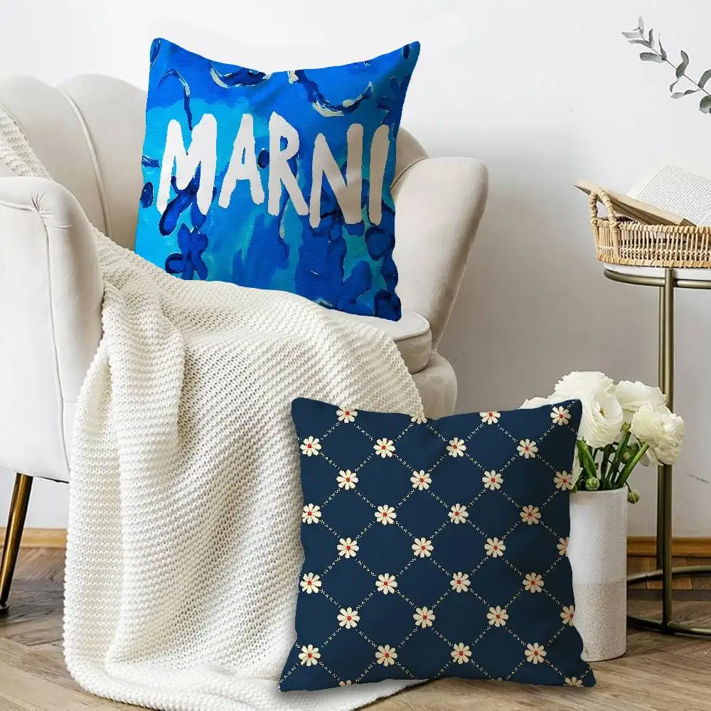 Fashion M-Marni Cushion Cover Pillowcase Upholstery Sofa Throw Pillow Home Decor Pillowcas