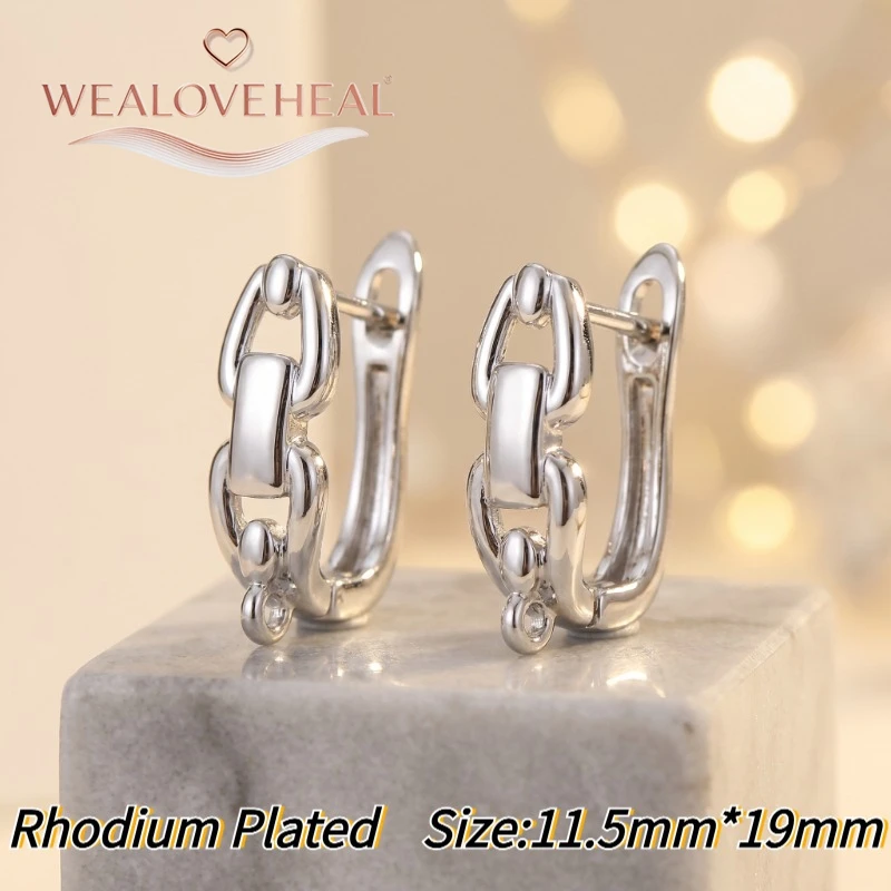 schmuckherstellung zubehör，6 verschiedene Leverback-Ohrringverschlüsse, 18K Gold/Rhodium plattiertes Messing, mit Zirkonia besetzt, Infinity-Ohrringhaken für DIY-Schmuckherstellung – Detail 26