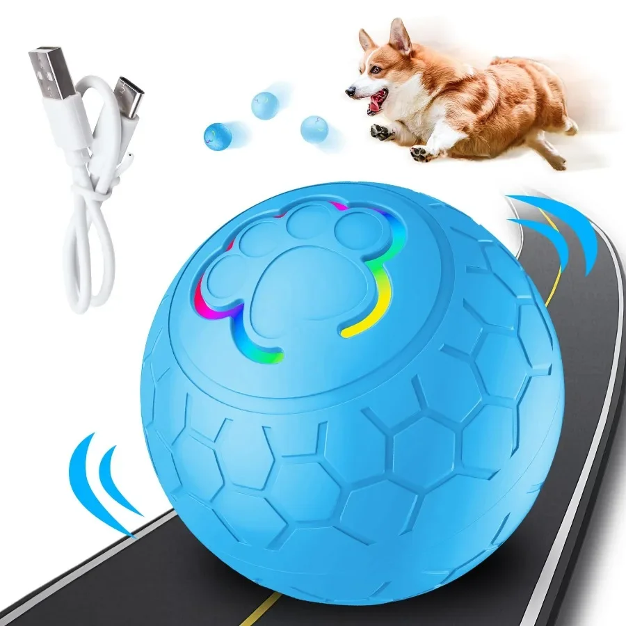 

Smart Dog Ball Toys Motion Activated Waterproof Rolling Ball Interactive Toys with 2 Modes Rechargeable Remote Control Dog Toys