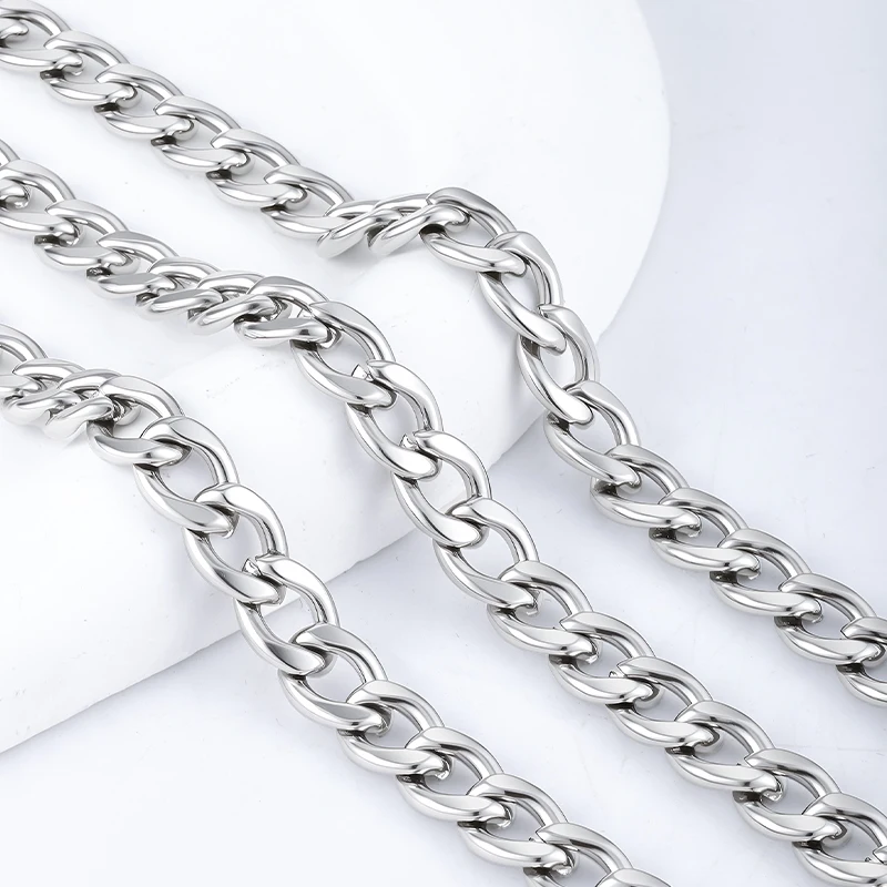 

Цепочка из нержавеющей стали 1 м, 8,5 мм, NK1:1, толстая цепочка ручной работы с массивным узлом, звено цепи «сделай сам», ожерелье в стиле панк, браслет, материал для изготовления ювелирных изделий