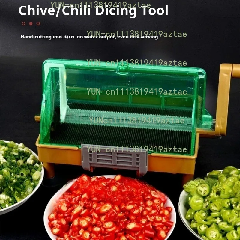 Hand‑crank Food Processing Unit, Jig For Chili Green Onion Coriander Garlic Raw Material Trimming Treatment