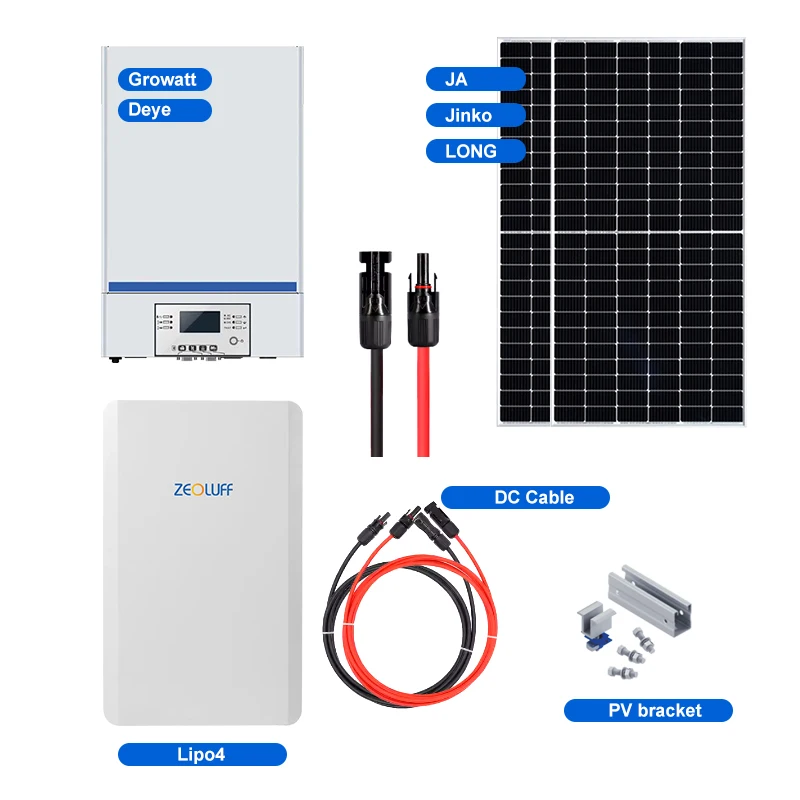 Plug And Play Solar SystemBalcony Solar Microinverter8kw 1000w Hybrid Power System Portable Station 5-10kw Solar Kit 1500w 2000w