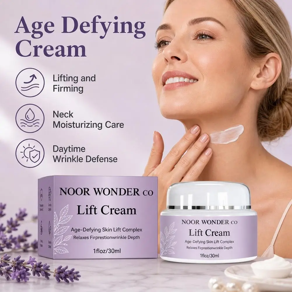 Noor Wonder Co Lift Cream For Mature Women Age-Defying Skin Lift Complex 30ml Cream Relax Frown Lines Wrinkle Depth Moisturizer