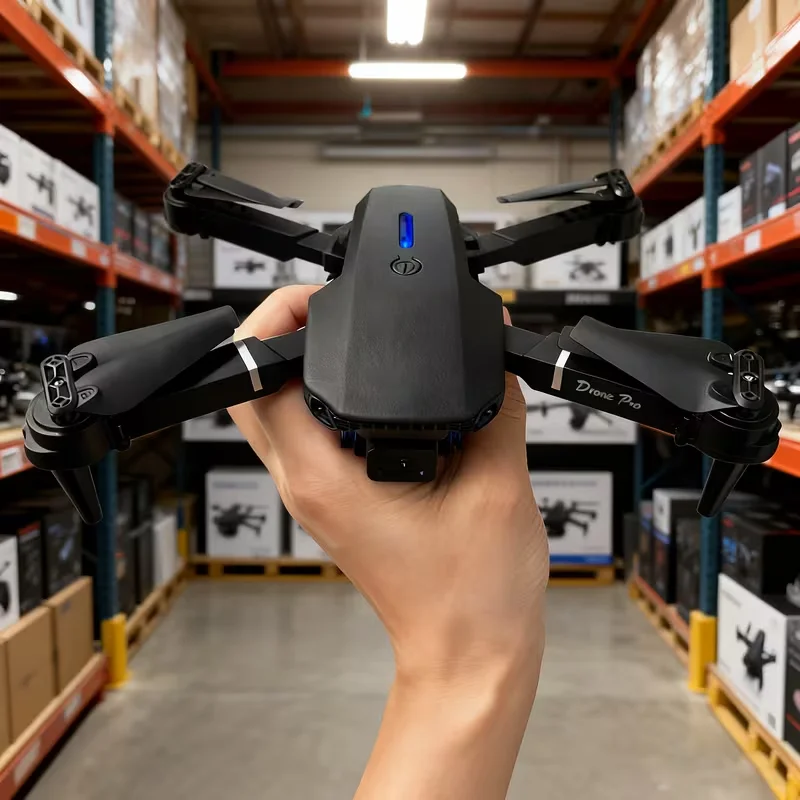 Best-Selling E88 Aerial Photography Drone - Beginner Practice Model with Dual Cameras for Aerial Photography, Dual Batteries for Extended Battery Life Set